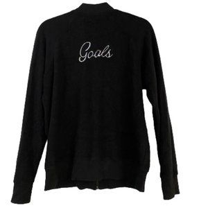 Barry's Bootcamp Goals bomber fleece jacket